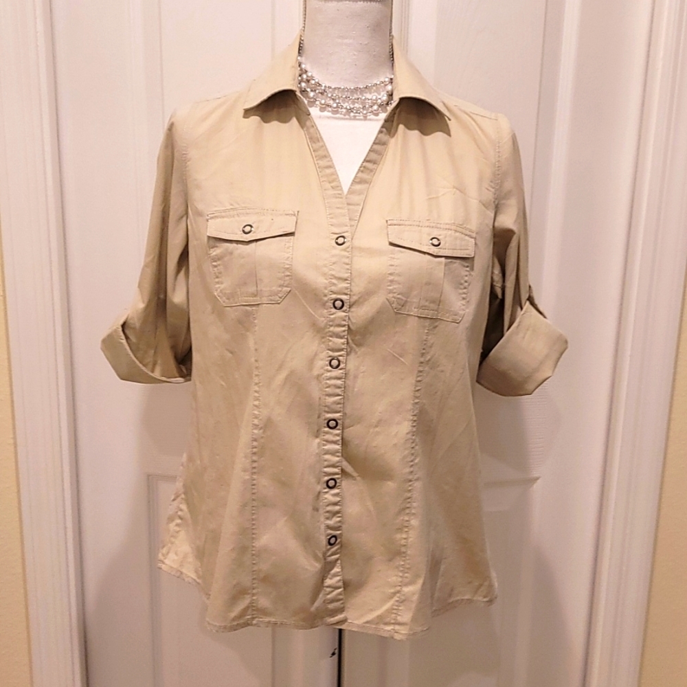 Sonoma - Women3/4 Sleeve Snap Shirt